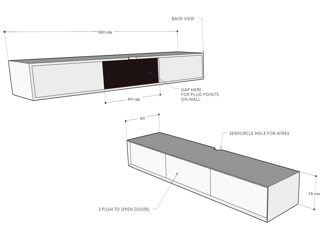 Klaus Wall Mounted TV Cabinet Collection