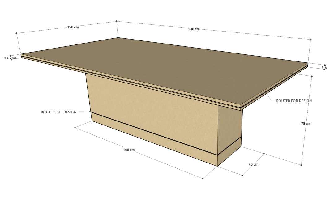 Malone Table, Custom Made