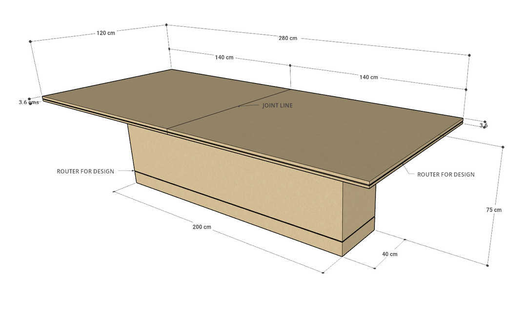 Malone Table, Custom Made