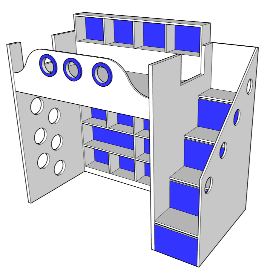Coral Bunk bed - Classic Furniture Dubai UAE