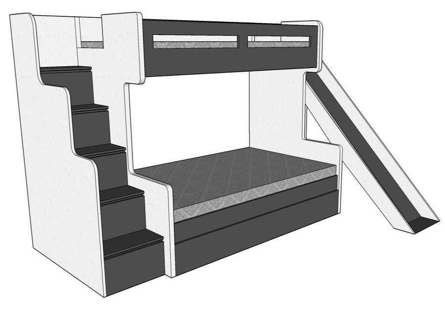 Future Bunk Bed with Slide Cabinet - Classic Furniture Dubai UAE