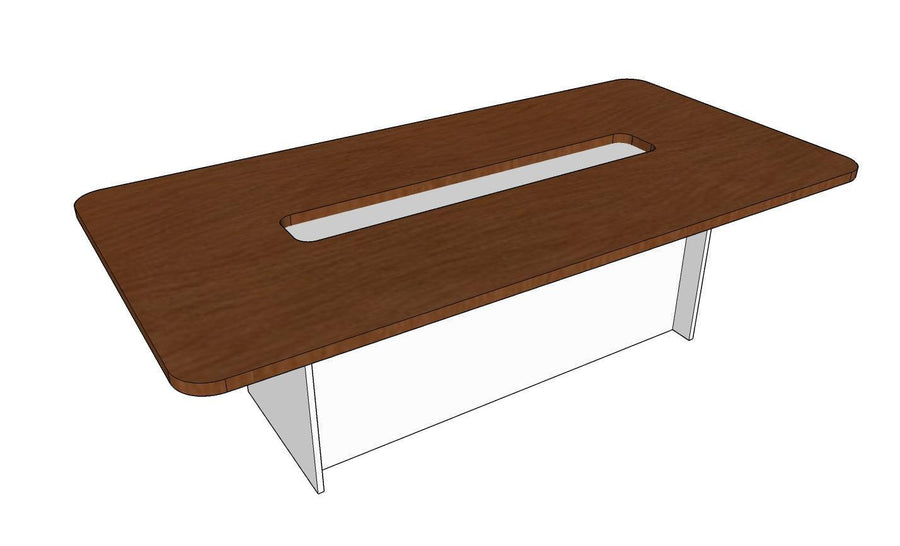Meeting table: Rounded Rectangle, Hollow Center, For 6-20 persons - Classic Furniture Dubai UAE