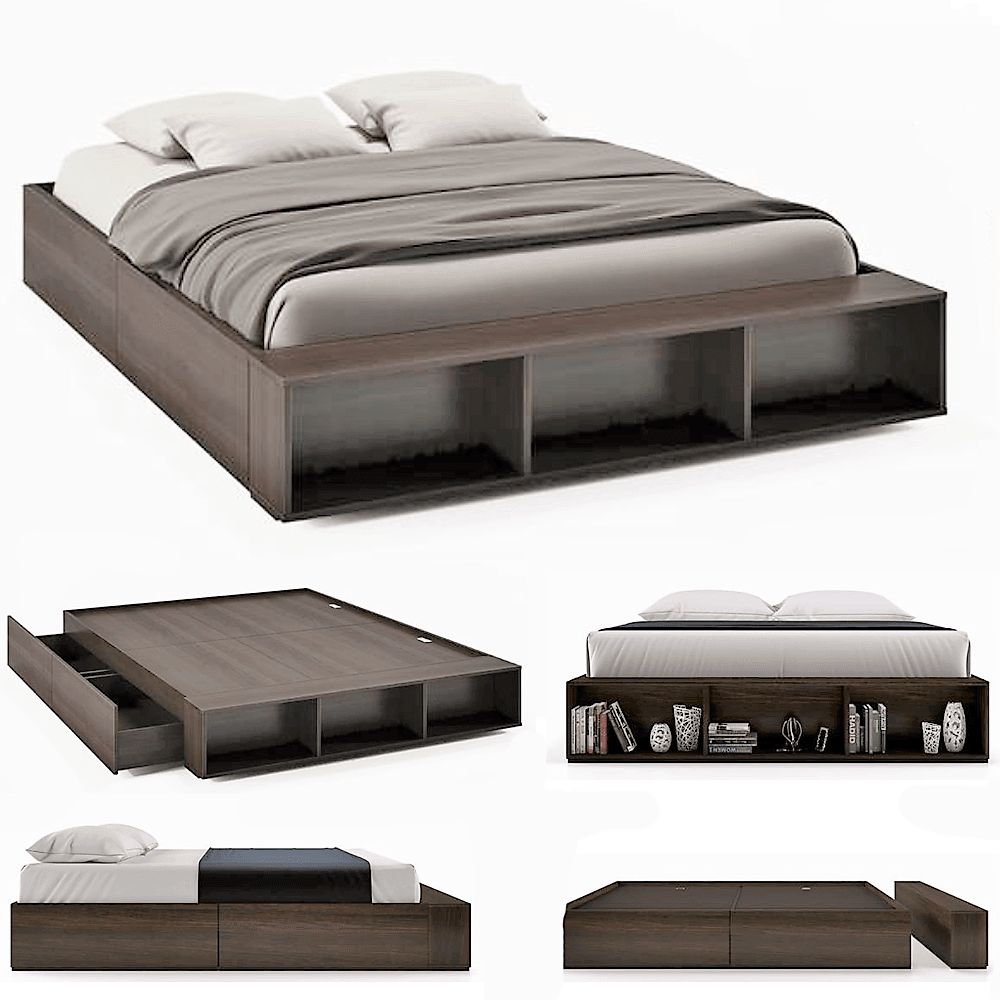 Toshi Platform Storage Bed King Queen Super King Custom