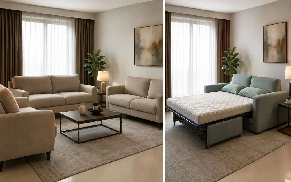 Choosing Between a Sofa Set and a Sofa Bed for Your UAE Living Room