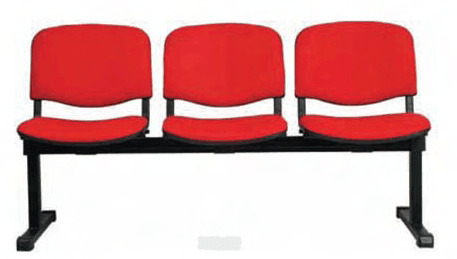 3 Seater Joint Waiting Chair, CF77-3 - Classic Furniture Dubai UAE