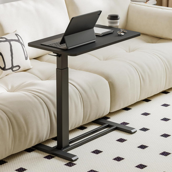 Height Adjustable Mobile Side Table / Desk, 80 x 45 cms