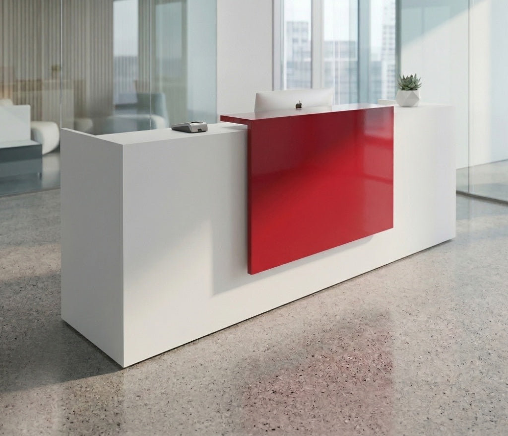 Ace Reception Counter for 2 persons, 240 x 60 x 115 h cms, Custom Made