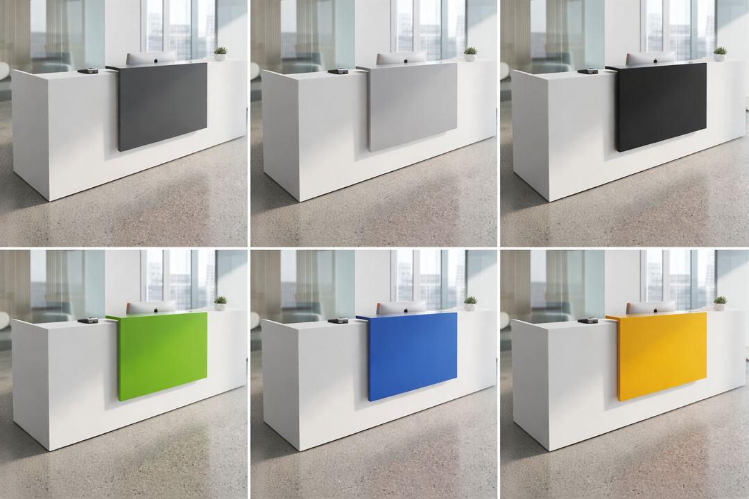 Ace Reception Counter for 2 persons, 240 x 60 x 115 h cms, Custom Made