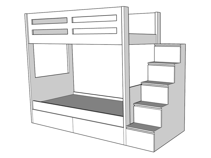 Sleek Bunk Bed