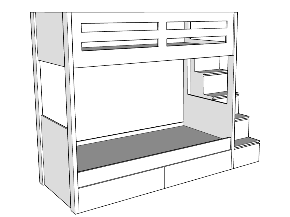 Sleek Bunk Bed