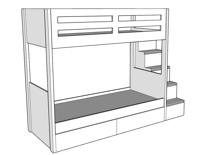 Sleek Bunk Bed