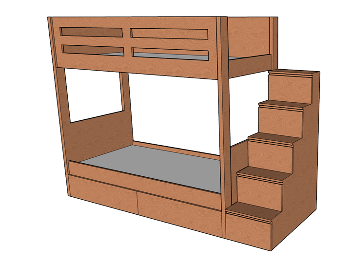 Sleek Bunk Bed