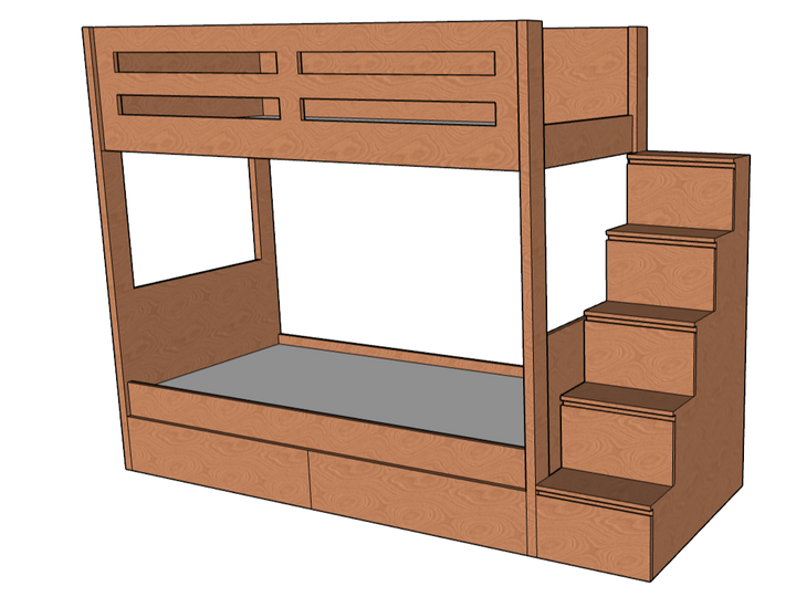 Sleek Bunk Bed