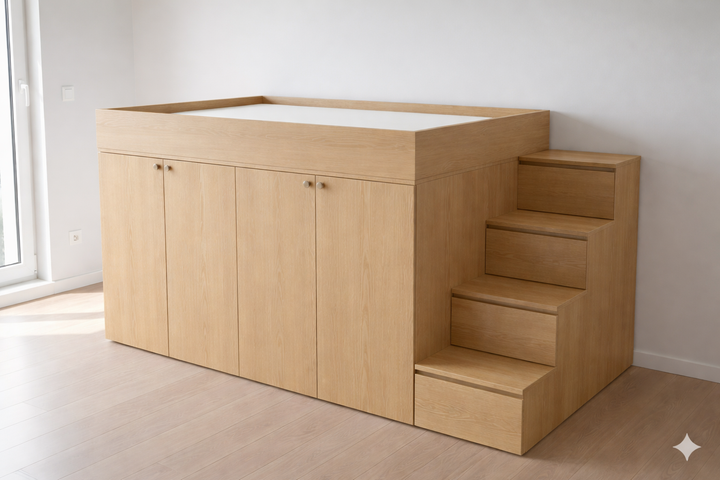 MAGA Storage Loft Bed, Custom Made