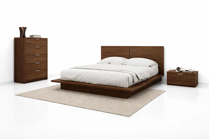 Denilia, Bed with 2 side tables & chest of drawers