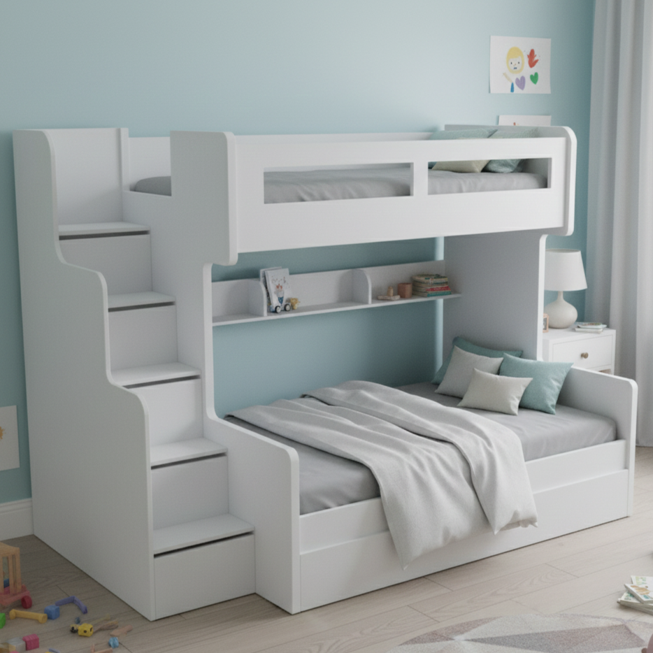 Future Bunk Bed with pullout drawer & Staircase
