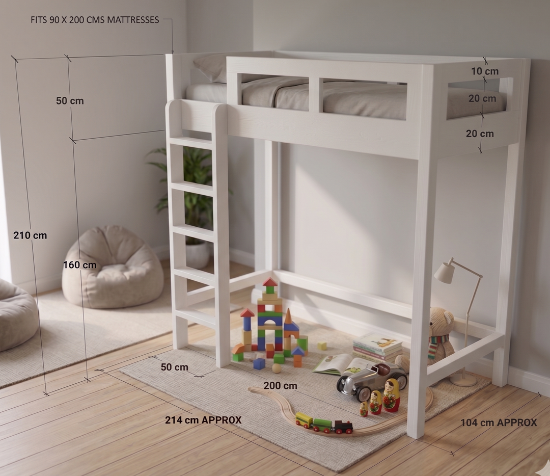 Elly Loft Bed, Custom Made