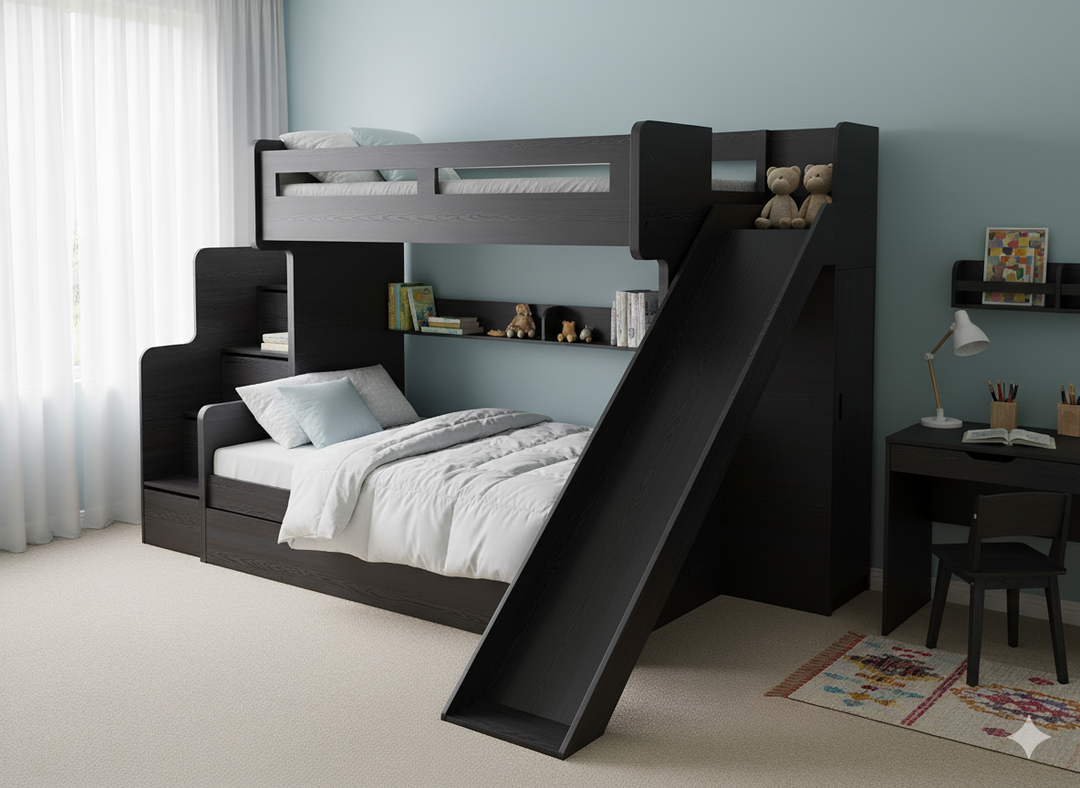 Future Bunk Bed with Slide Cabinet