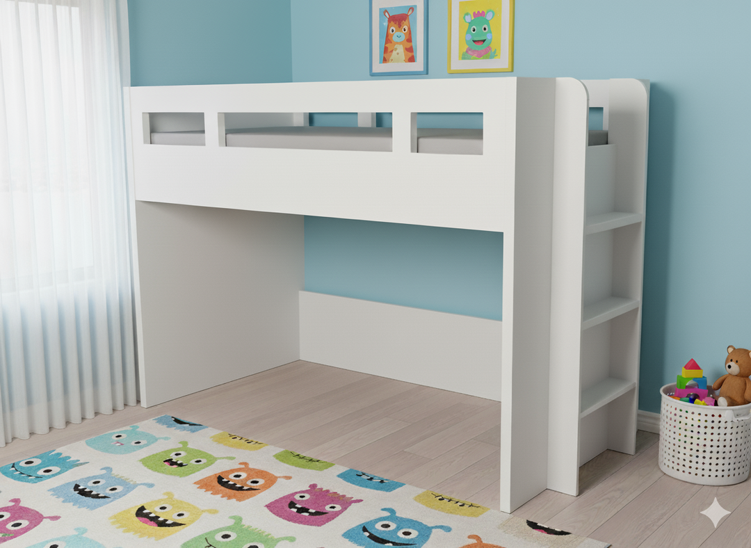 Glaze Bunk Bed with or without bottom bed, Version: B