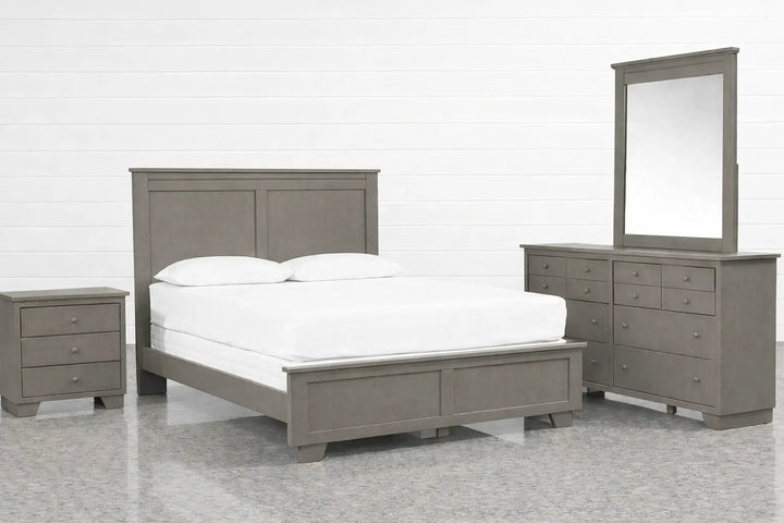 V1 Bed with optional bed side table & dresser