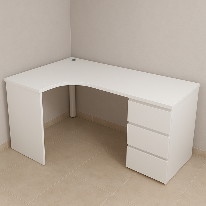 L Shaped Corner Type Office / Study Desk