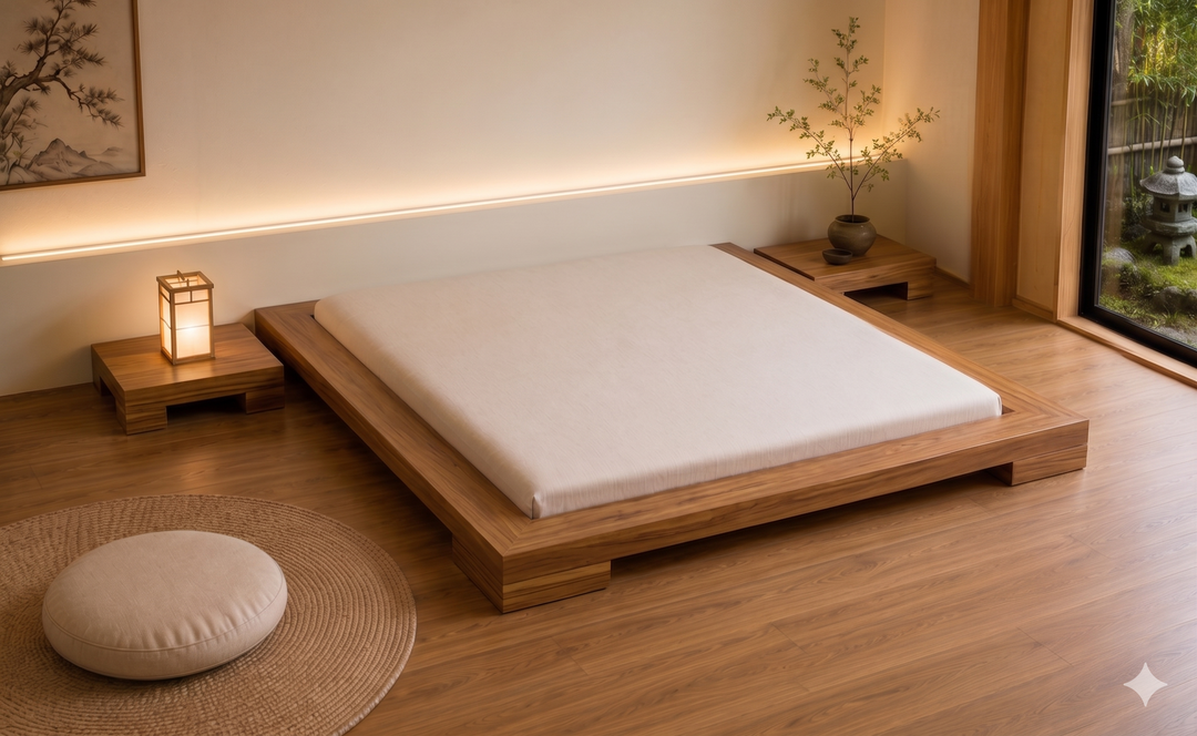 Monk Japanese Low Bed