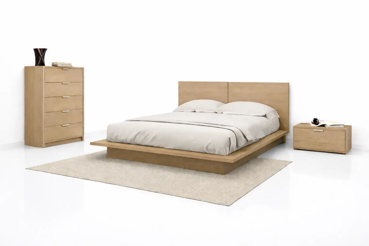 Denilia, Bed with 2 side tables & chest of drawers