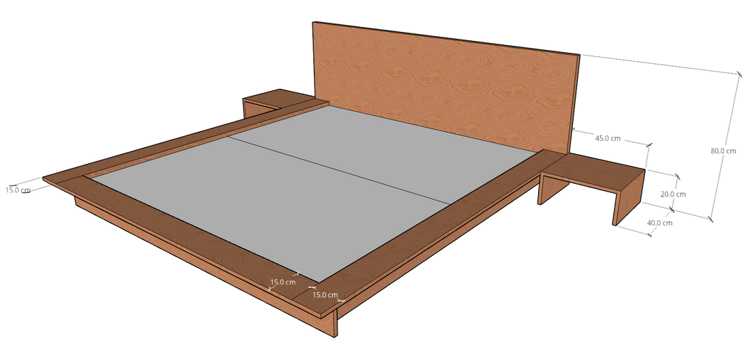 Oregan Low Bed, MDF