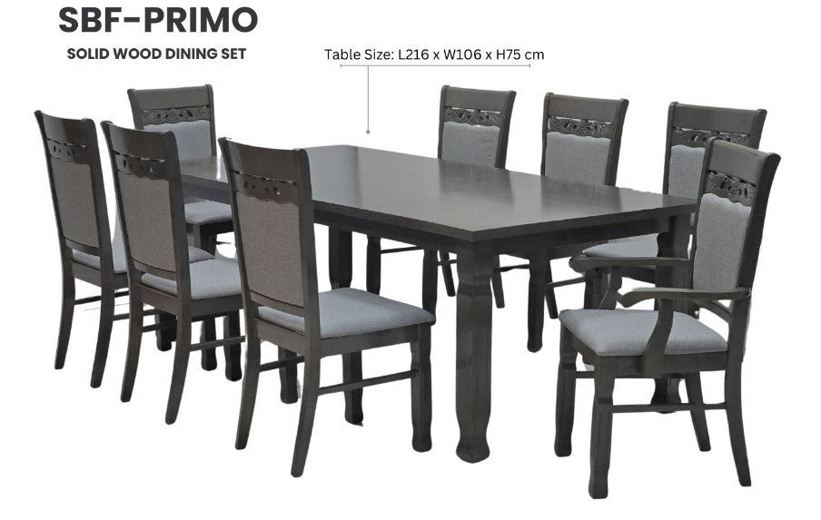 PRIMO DINING SET FOR 8 PERSONS