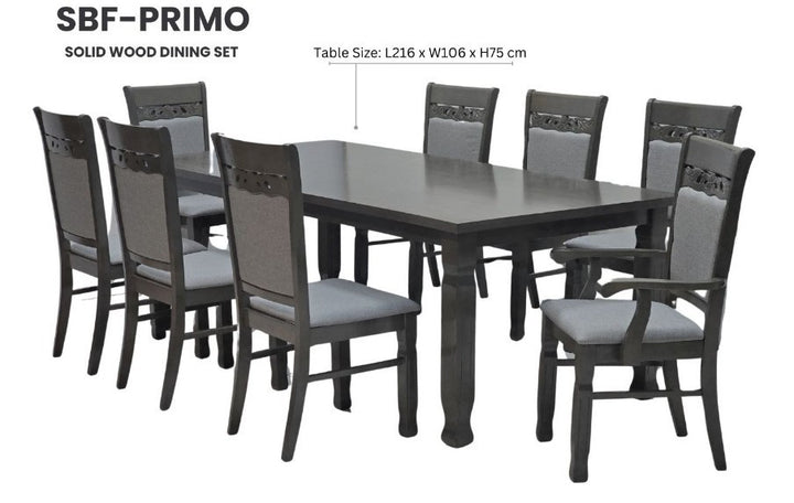 PRIMO DINING SET FOR 8 PERSONS
