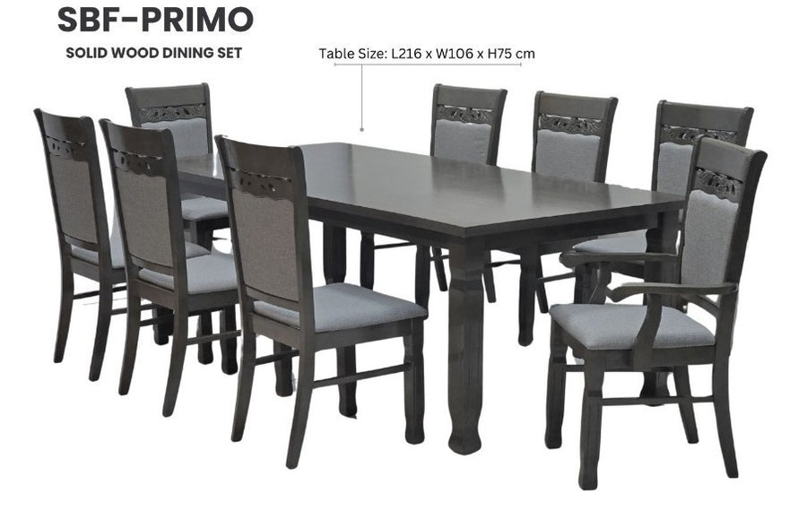 PRIMO DINING SET FOR 8 PERSONS