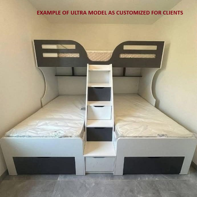 Ultra Rest Shell Bed Ultra Bunk Bed with 3 Beds, Custom Made – Classic Furniture