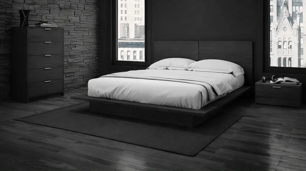 Denilia, Bed with 2 side tables & chest of drawers