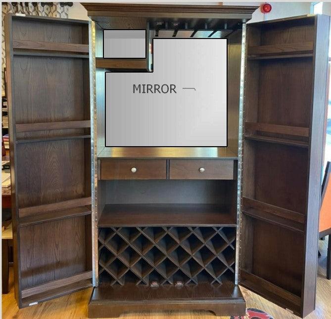 Bar Cabinet, BB3, Veneer Custom - Classic Furniture Dubai UAE