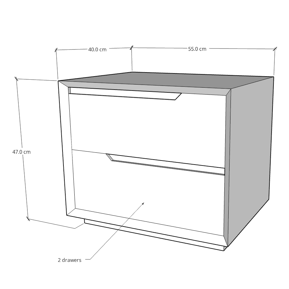 Bed Side Table 13 - Classic Furniture Dubai UAE