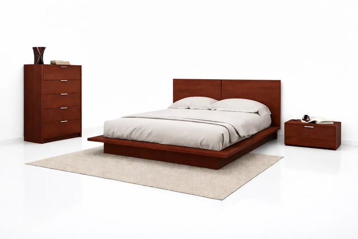 Denilia, Bed with 2 side tables & chest of drawers