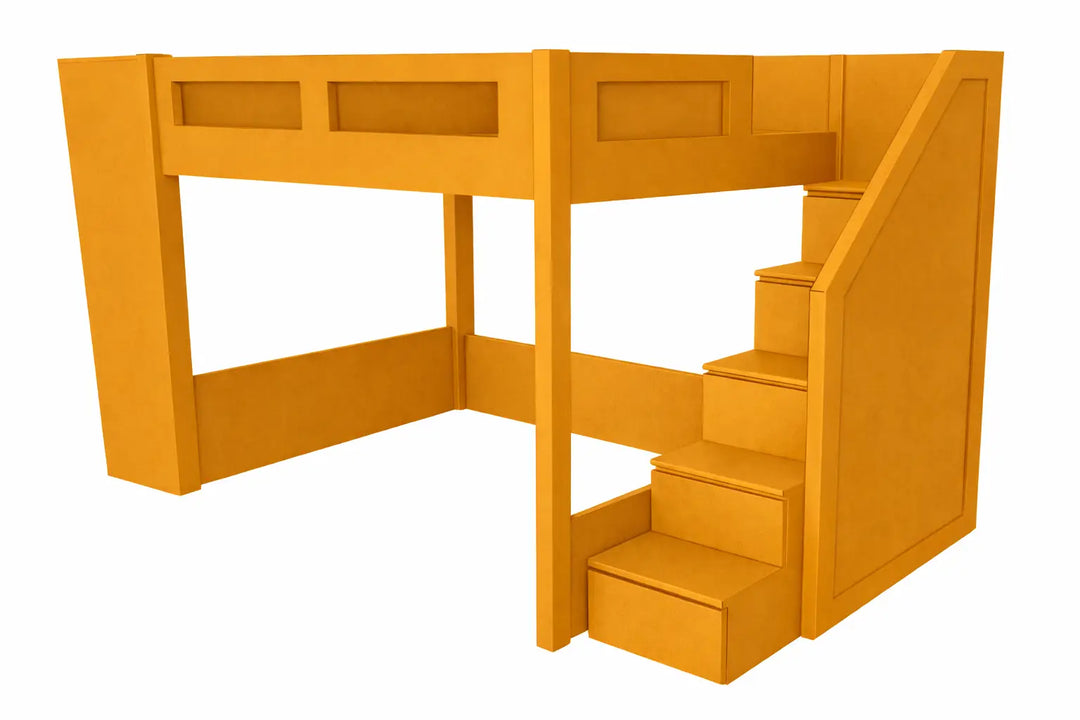 Elega Loft Bed with Cupbaord, Queen Size fits 150 x 200 cms mattresses