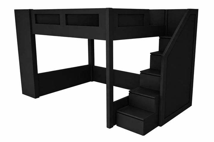 Elega Loft Bed with Cupbaord, Queen Size fits 150 x 200 cms mattresses