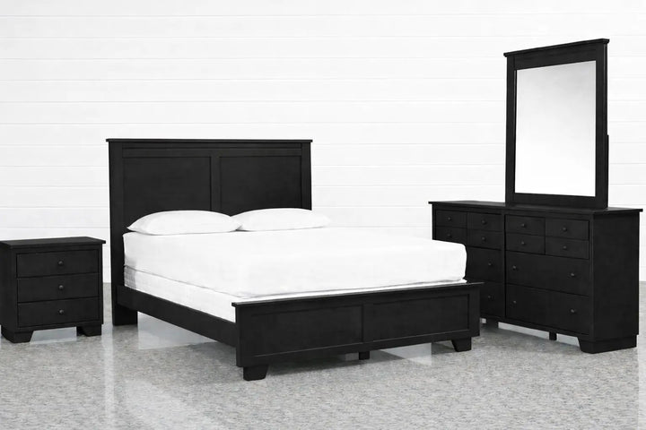 V1 Bed with optional bed side table & dresser