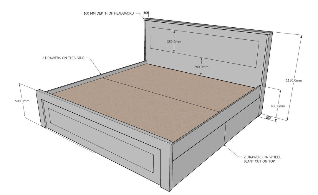 Blackberry Storage Bed - Classic Furniture Dubai UAE