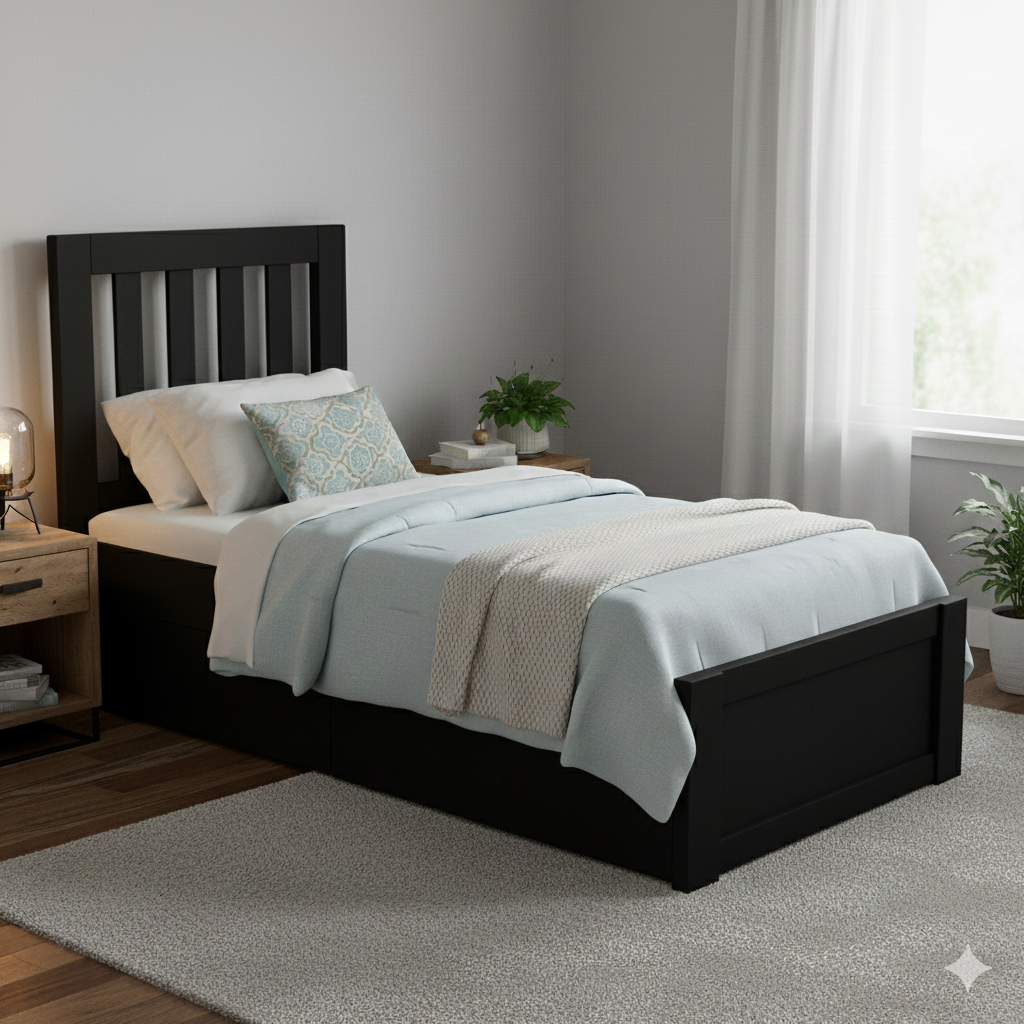 Cairo Bed with storage drawers