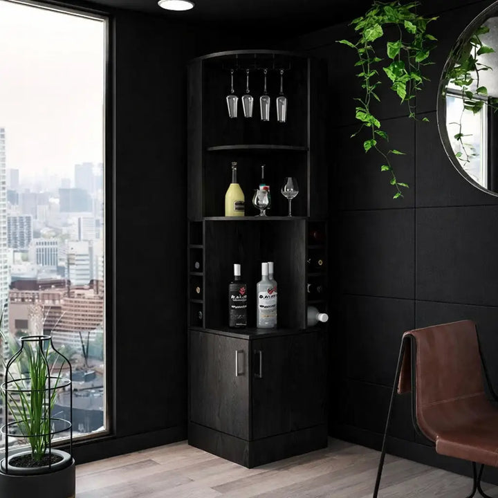 Syrah Corner Bar Cabinet