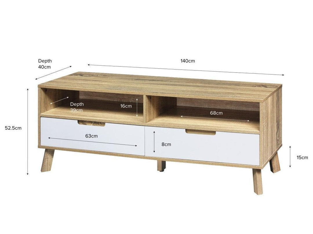 Chelsea TV Unit, 140 cms - Classic Furniture Dubai UAE