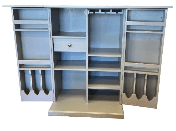 Teal bar deals cabinet