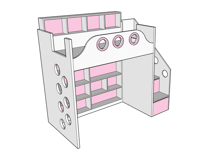 Coral Bunk bed - Classic Furniture Dubai UAE