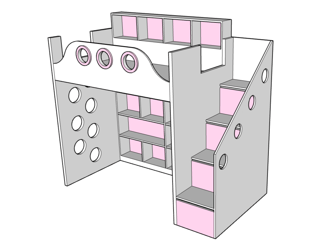 Coral Bunk bed - Classic Furniture Dubai UAE