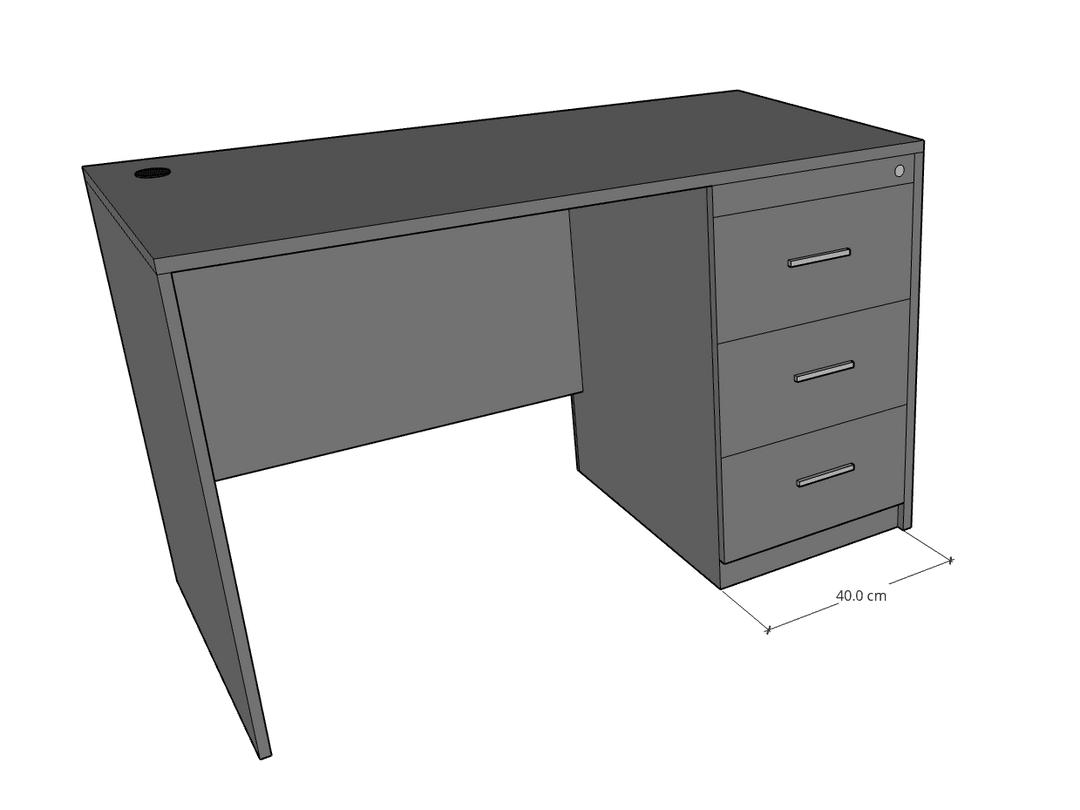 Desk with 3 drawers, Custom Made - Classic Furniture Dubai UAE