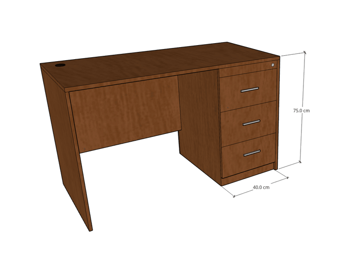 Desk with 3 drawers, Custom Made - Classic Furniture Dubai UAE