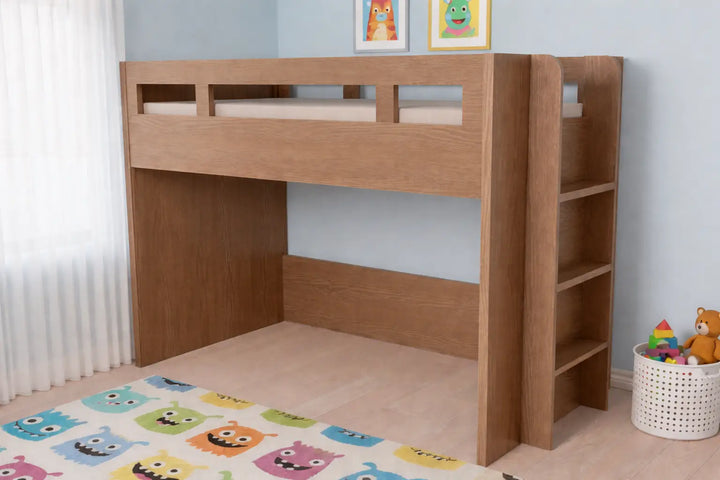 Glaze Bunk Bed with or without bottom bed, Version: B
