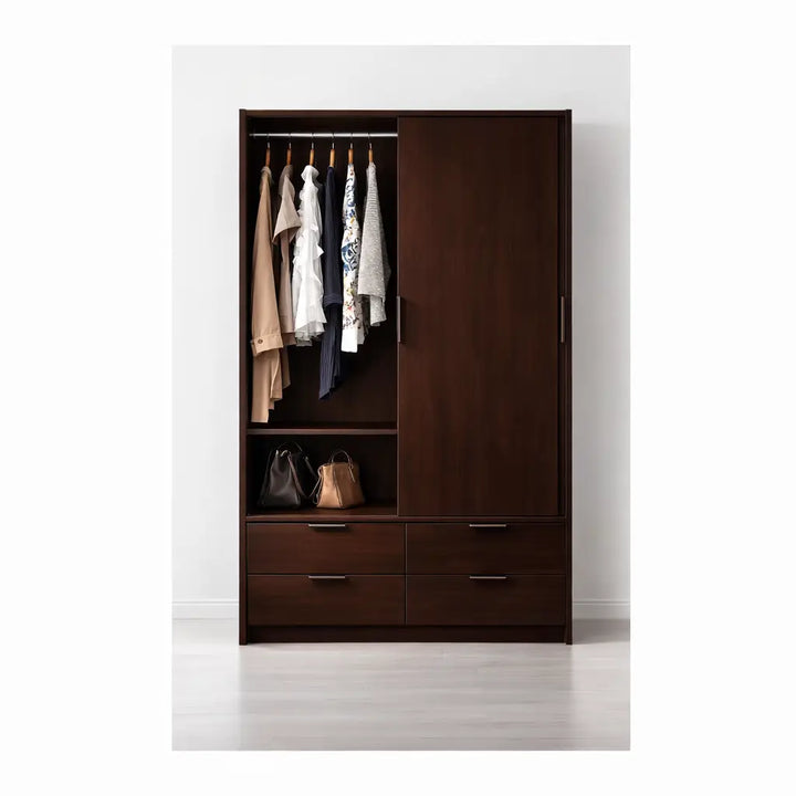 Sliding Door Wardrobe, 2 Door (120 cms), Custom Made